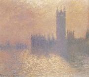 Claude Monet Houses of Parliament,London,Stormy Sky painting